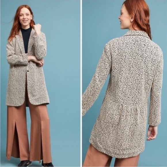 Anthropologie Jackets & Blazers - Anthropologie Cartonnier Rowan Leopard Print Coat